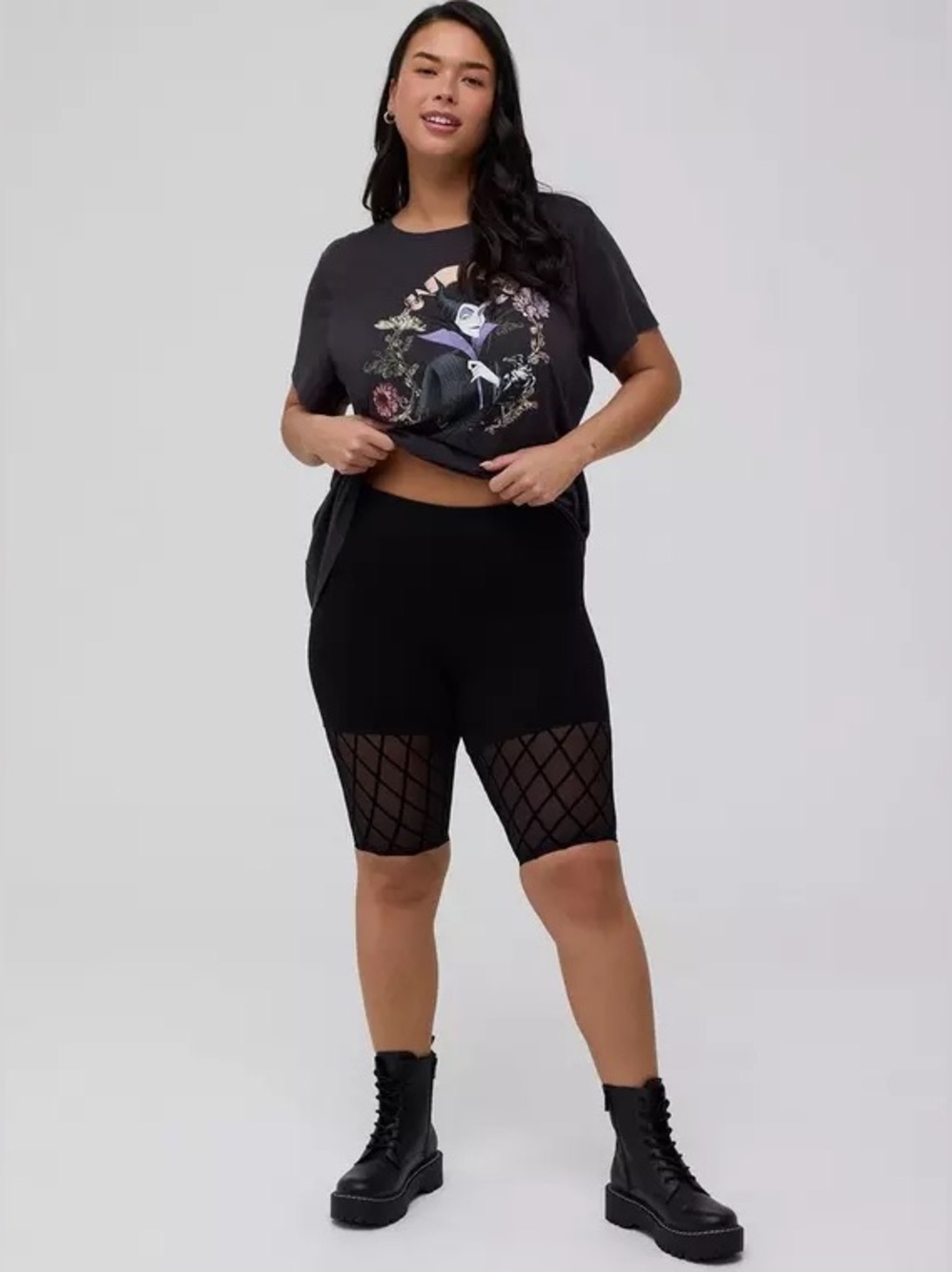 Torrid 11in Flocked Biker Short